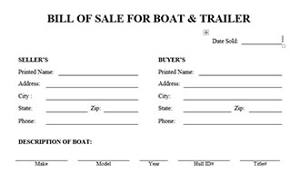 bill of sale template for boat bill of sale template for boat